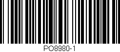 Código de barras (EAN, GTIN, SKU, ISBN): 'PO8980-1'
