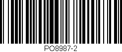 Código de barras (EAN, GTIN, SKU, ISBN): 'PO8987-2'