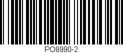 Código de barras (EAN, GTIN, SKU, ISBN): 'PO8990-2'