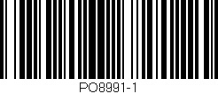 Código de barras (EAN, GTIN, SKU, ISBN): 'PO8991-1'