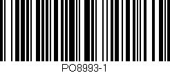 Código de barras (EAN, GTIN, SKU, ISBN): 'PO8993-1'