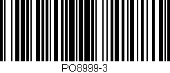 Código de barras (EAN, GTIN, SKU, ISBN): 'PO8999-3'