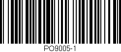 Código de barras (EAN, GTIN, SKU, ISBN): 'PO9005-1'