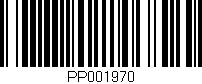 Código de barras (EAN, GTIN, SKU, ISBN): 'PP001970'