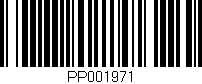 Código de barras (EAN, GTIN, SKU, ISBN): 'PP001971'