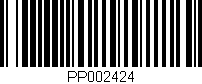 Código de barras (EAN, GTIN, SKU, ISBN): 'PP002424'