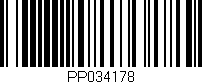 Código de barras (EAN, GTIN, SKU, ISBN): 'PP034178'