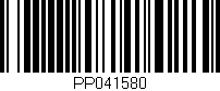 Código de barras (EAN, GTIN, SKU, ISBN): 'PP041580'
