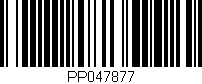 Código de barras (EAN, GTIN, SKU, ISBN): 'PP047877'