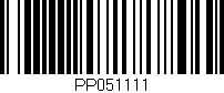 Código de barras (EAN, GTIN, SKU, ISBN): 'PP051111'