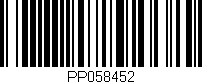Código de barras (EAN, GTIN, SKU, ISBN): 'PP058452'