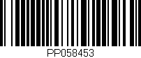 Código de barras (EAN, GTIN, SKU, ISBN): 'PP058453'