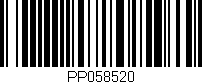 Código de barras (EAN, GTIN, SKU, ISBN): 'PP058520'