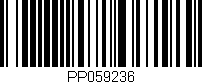 Código de barras (EAN, GTIN, SKU, ISBN): 'PP059236'