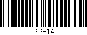 Código de barras (EAN, GTIN, SKU, ISBN): 'PPF14'