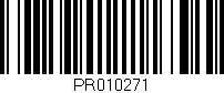 Código de barras (EAN, GTIN, SKU, ISBN): 'PR010271'