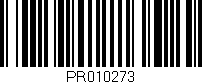 Código de barras (EAN, GTIN, SKU, ISBN): 'PR010273'