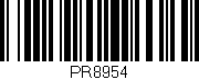 Código de barras (EAN, GTIN, SKU, ISBN): 'PR8954'