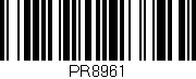 Código de barras (EAN, GTIN, SKU, ISBN): 'PR8961'