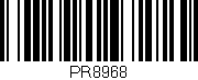 Código de barras (EAN, GTIN, SKU, ISBN): 'PR8968'