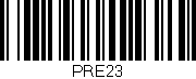 Código de barras (EAN, GTIN, SKU, ISBN): 'PRE23'
