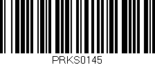 Código de barras (EAN, GTIN, SKU, ISBN): 'PRKS0145'
