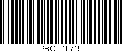 Código de barras (EAN, GTIN, SKU, ISBN): 'PRO-016715'