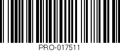 Código de barras (EAN, GTIN, SKU, ISBN): 'PRO-017511'