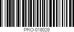 Código de barras (EAN, GTIN, SKU, ISBN): 'PRO-018028'