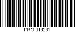 Código de barras (EAN, GTIN, SKU, ISBN): 'PRO-018231'