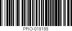 Código de barras (EAN, GTIN, SKU, ISBN): 'PRO-019189'