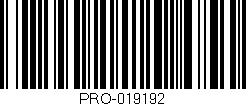 Código de barras (EAN, GTIN, SKU, ISBN): 'PRO-019192'