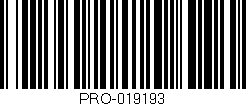 Código de barras (EAN, GTIN, SKU, ISBN): 'PRO-019193'