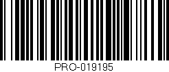 Código de barras (EAN, GTIN, SKU, ISBN): 'PRO-019195'