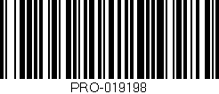 Código de barras (EAN, GTIN, SKU, ISBN): 'PRO-019198'