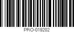 Código de barras (EAN, GTIN, SKU, ISBN): 'PRO-019202'