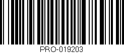 Código de barras (EAN, GTIN, SKU, ISBN): 'PRO-019203'