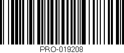 Código de barras (EAN, GTIN, SKU, ISBN): 'PRO-019208'