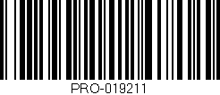 Código de barras (EAN, GTIN, SKU, ISBN): 'PRO-019211'