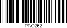 Código de barras (EAN, GTIN, SKU, ISBN): 'PRO262'