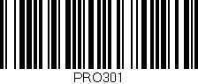 Código de barras (EAN, GTIN, SKU, ISBN): 'PRO301'