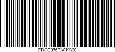 Código de barras (EAN, GTIN, SKU, ISBN): 'PROB076PACKS30'