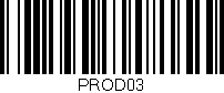 Código de barras (EAN, GTIN, SKU, ISBN): 'PROD03'