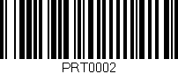 Código de barras (EAN, GTIN, SKU, ISBN): 'PRT0002'