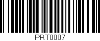 Código de barras (EAN, GTIN, SKU, ISBN): 'PRT0007'