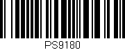 Código de barras (EAN, GTIN, SKU, ISBN): 'PS9180'