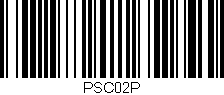 Código de barras (EAN, GTIN, SKU, ISBN): 'PSC02P'