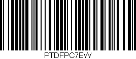 Código de barras (EAN, GTIN, SKU, ISBN): 'PTDFPC7EW'