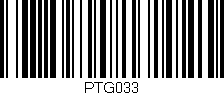 Código de barras (EAN, GTIN, SKU, ISBN): 'PTG033'