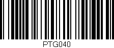 Código de barras (EAN, GTIN, SKU, ISBN): 'PTG040'